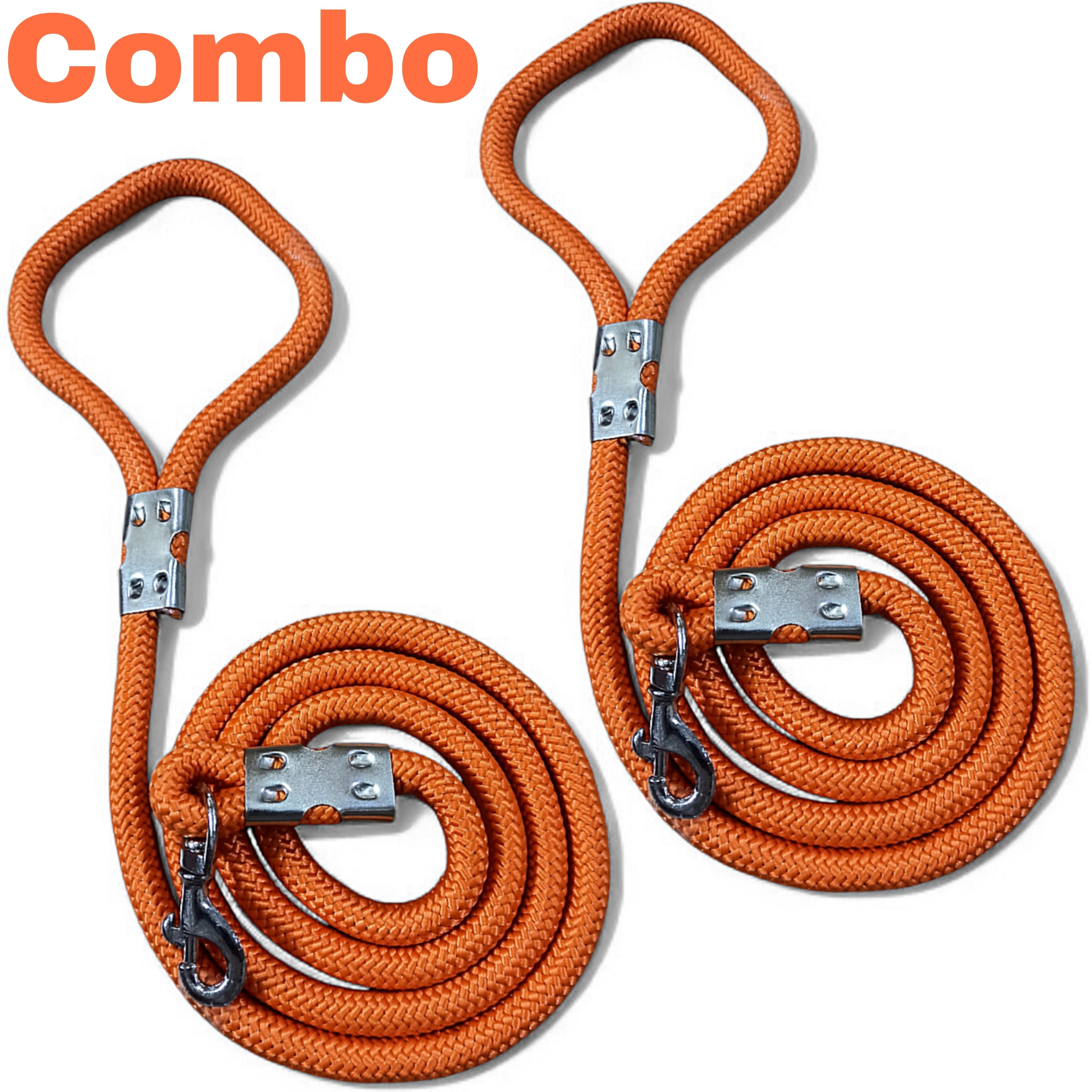 pethub mart Dog Belts Combo Pack of 2 | Heavy Duty Dog Leash | Strong Dog Belt for Adult dog 160 cm Dog & Cat Cord Leash-picture-10