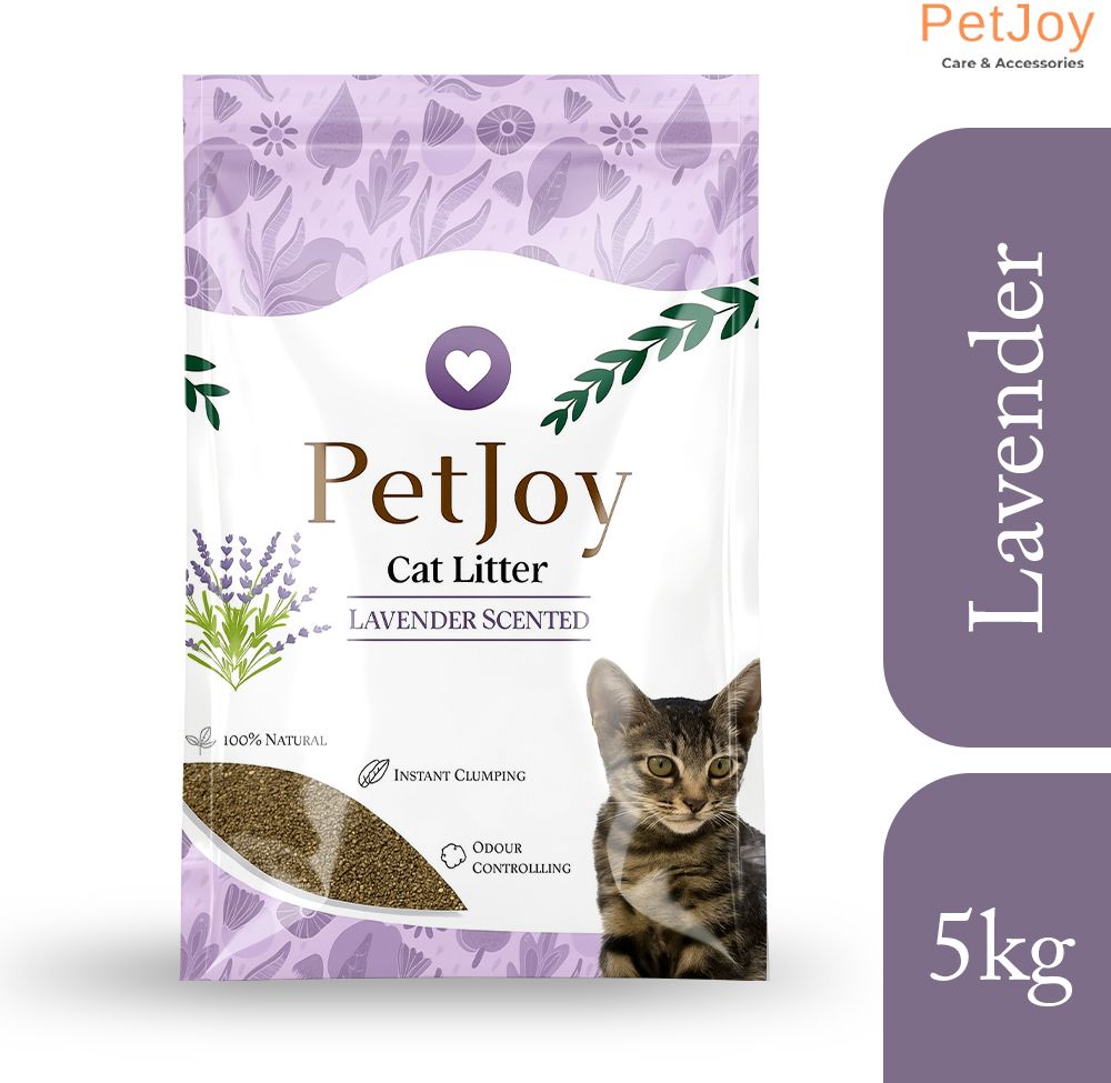 Smart Clump Cat Litter Inside | Pet Friendly Lavender Essential Oils Pet Litter Tray Refill