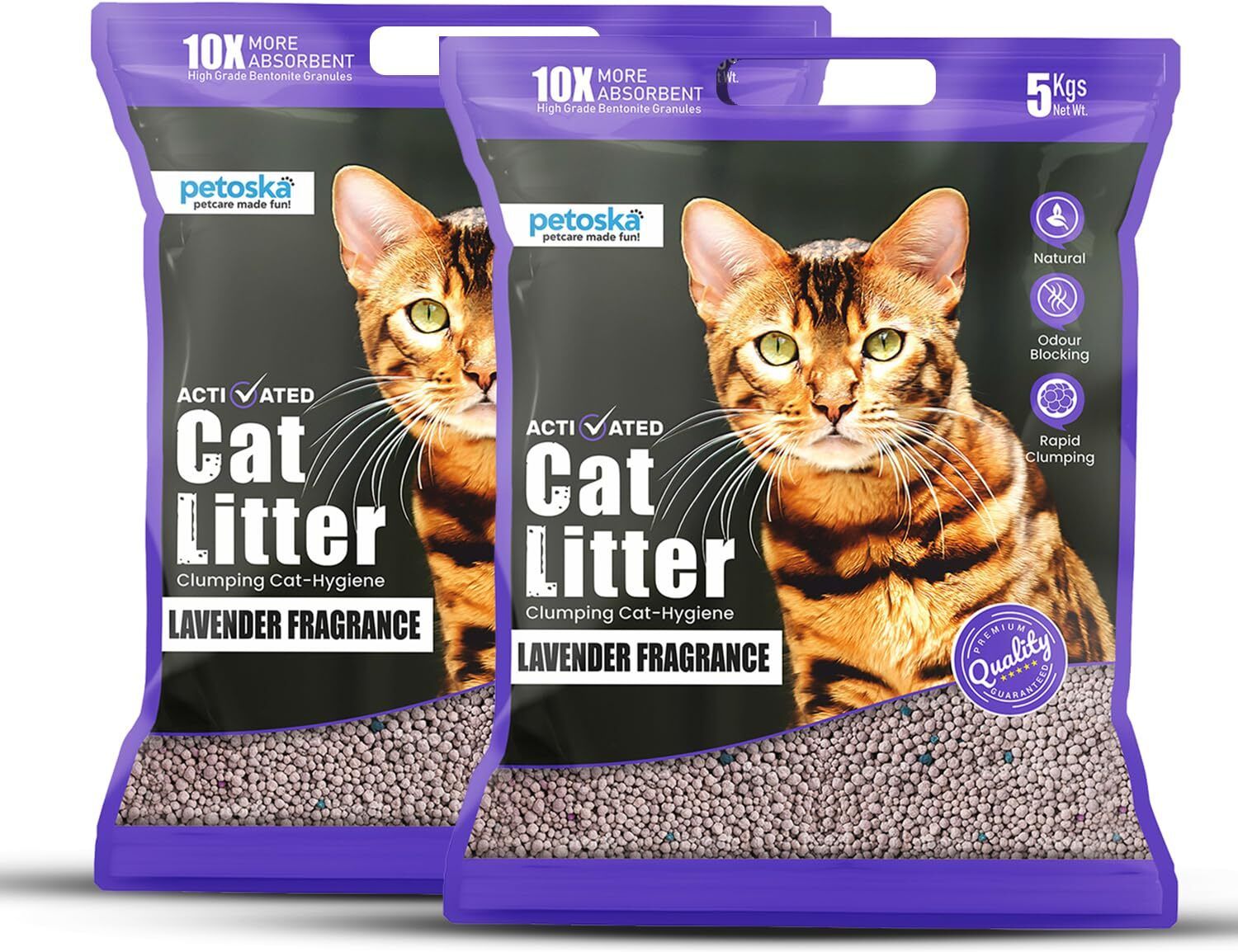 Lavender Fragrance Pack of 2 Pet Litter Tray Refill-image-12