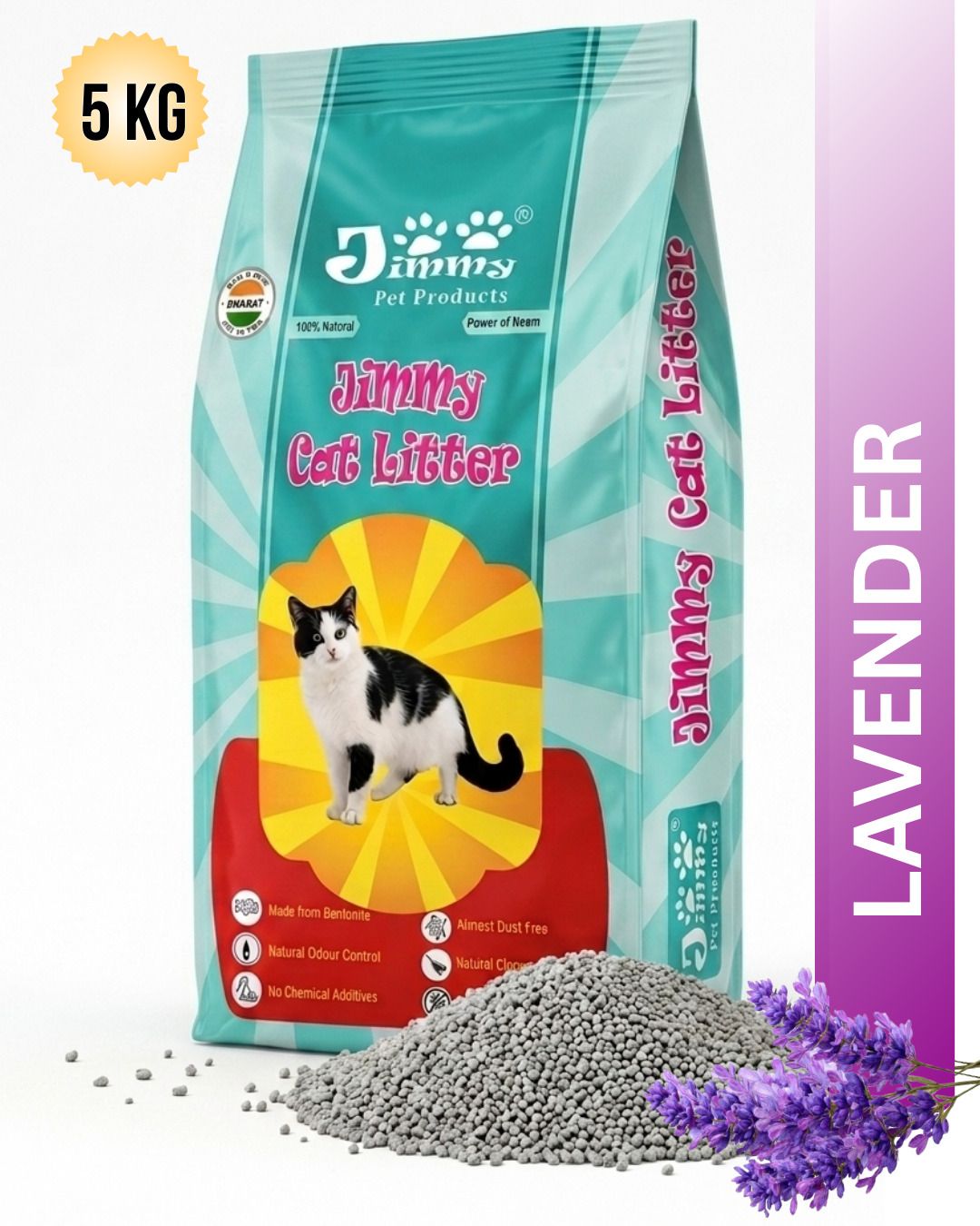 White Cat Litter 5 kg Lavender Fragrance Pet Litter Tray Refill-image-21