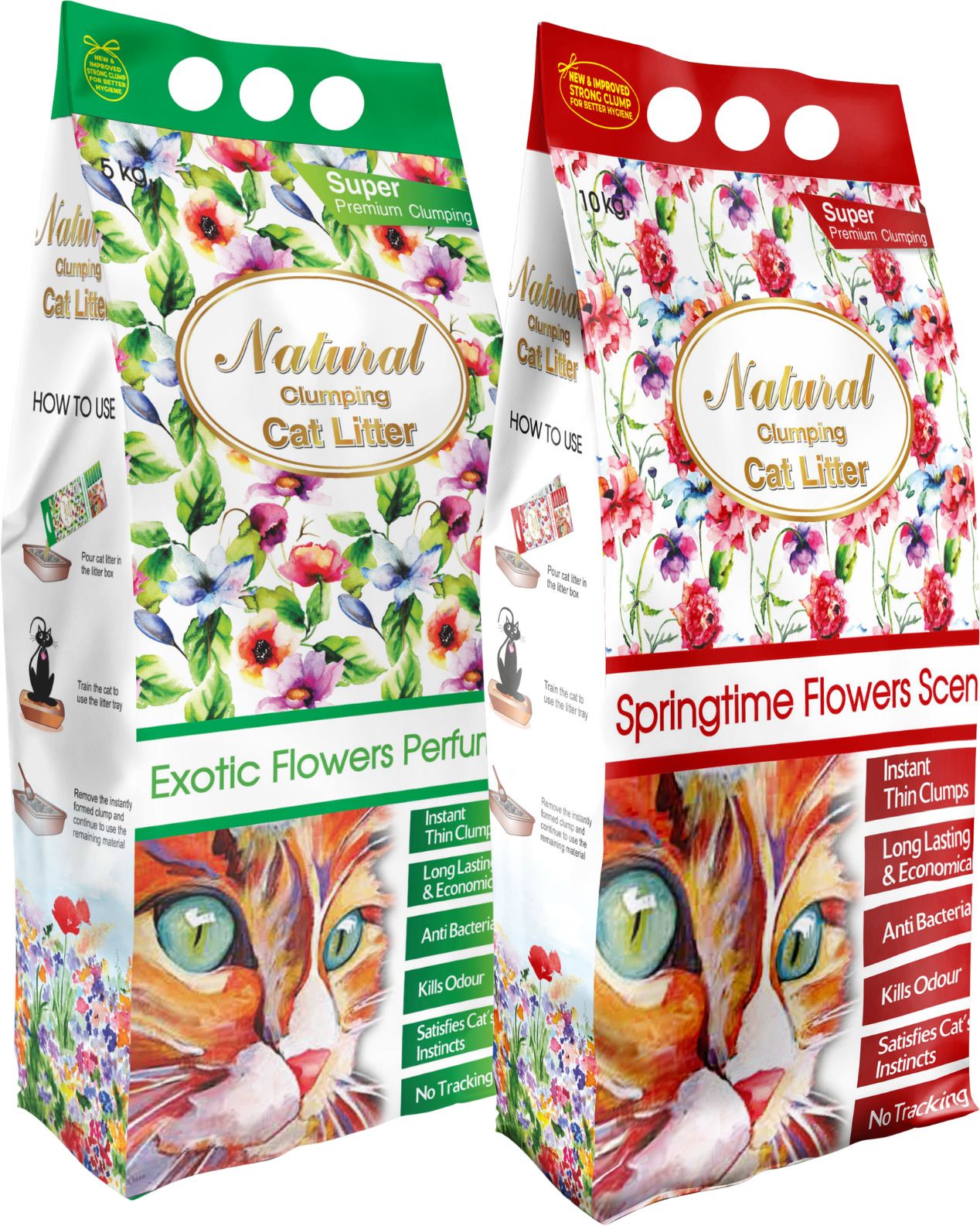 indian cat litter NaturalCat Exotic Flowers & Springtime Flowers Clumping Cat Litter Sand Pet Litter Tray Refill-picture-18