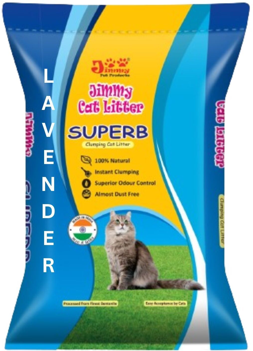 jimmy cat litter 5 kg superb lavender fragrance Pet Litter Tray Refill-picture-14
