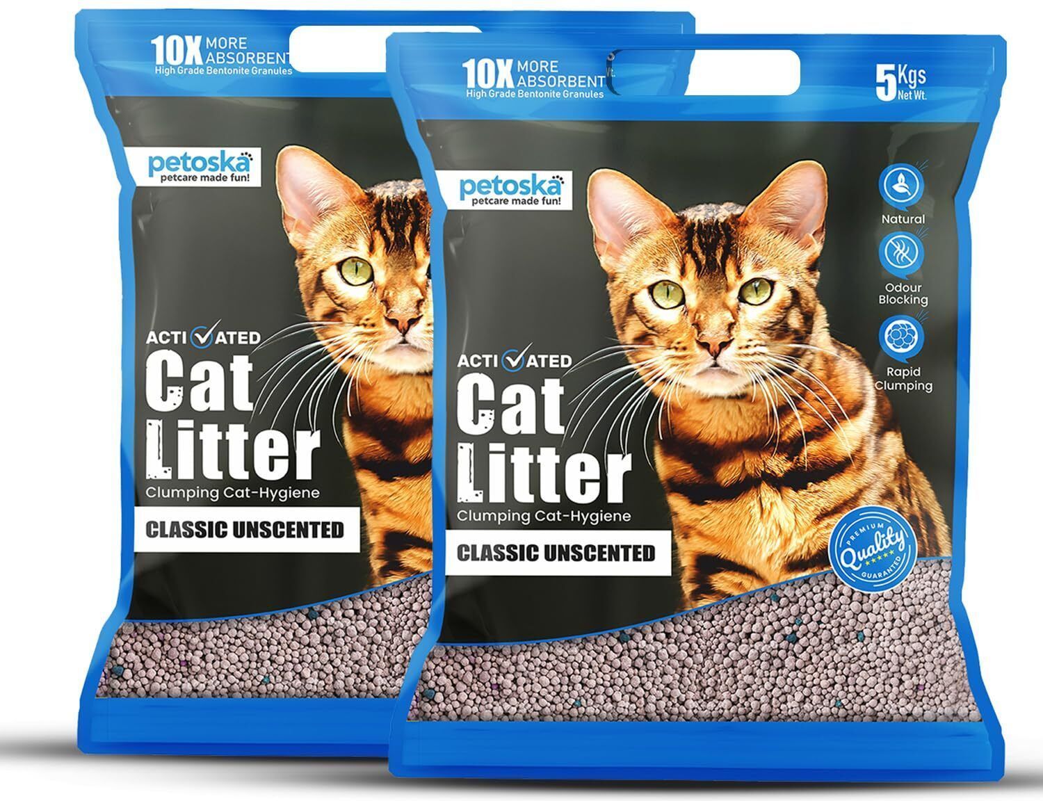 Unscented Pack of 2 Pet Litter Tray Refill-image-15