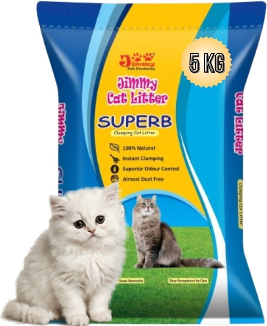 Premium Cat Litter 5 Kg Superb Lavender Scented cat sand Pet Litter Tray Refill-image-31