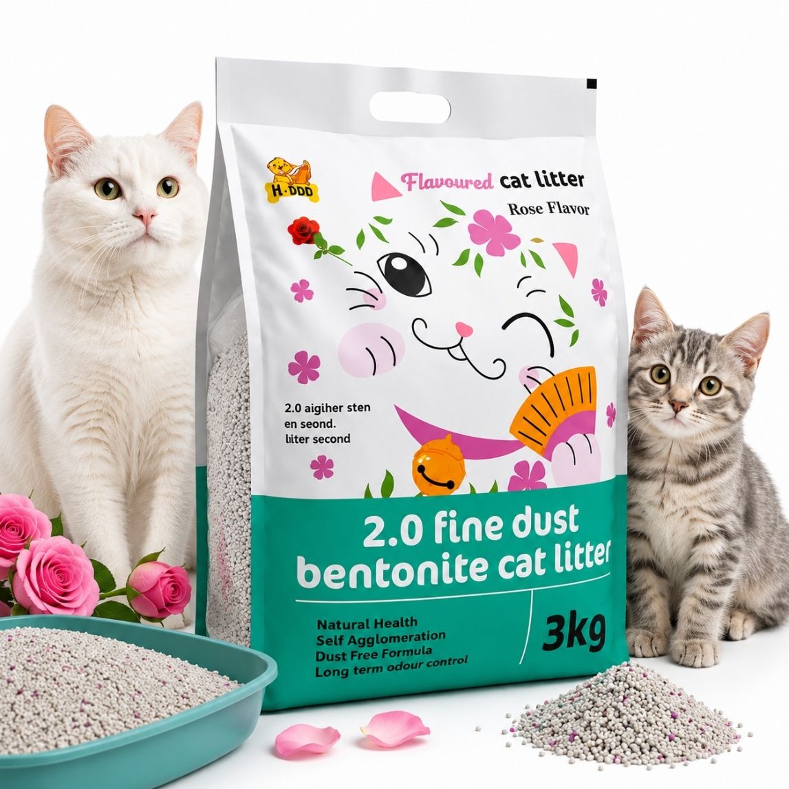 mahadev Catliter-3kg Pet Litter Tray Refill (Rose)-Liter -3Kg_N25 Pet Litter Tray Refill-picture-21