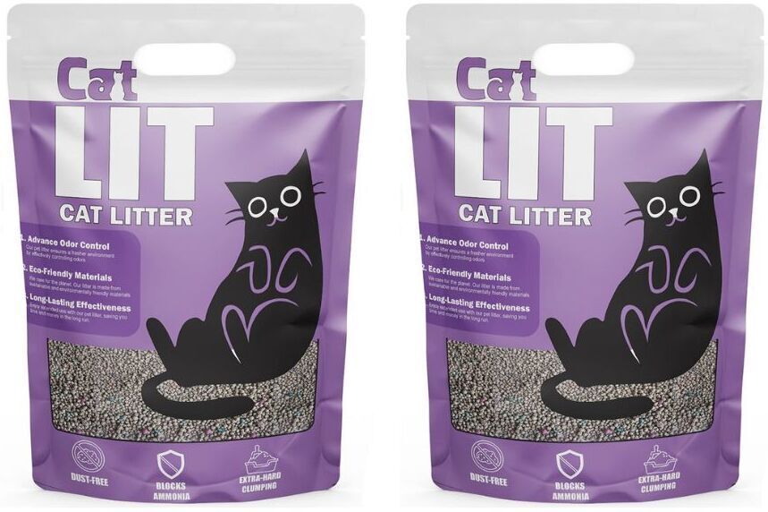 Cat Lit (Pack of 2)-5KG (Unscented) 99% Dust Free, 100% Natural Clay, Easy Scoop Pet Litter Tray Refill-image-35