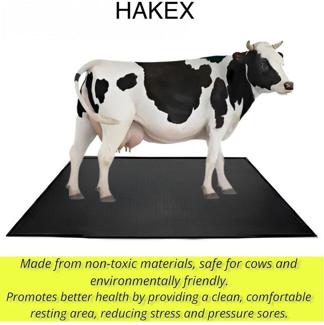hakex Cow Mat Waterproof Rubber (Mat 8*5 Feet) BPA Free For Horse_ Cow, Dog, Hamster, Guinea Pig, Miniature Pig Pet Mat-picture-11