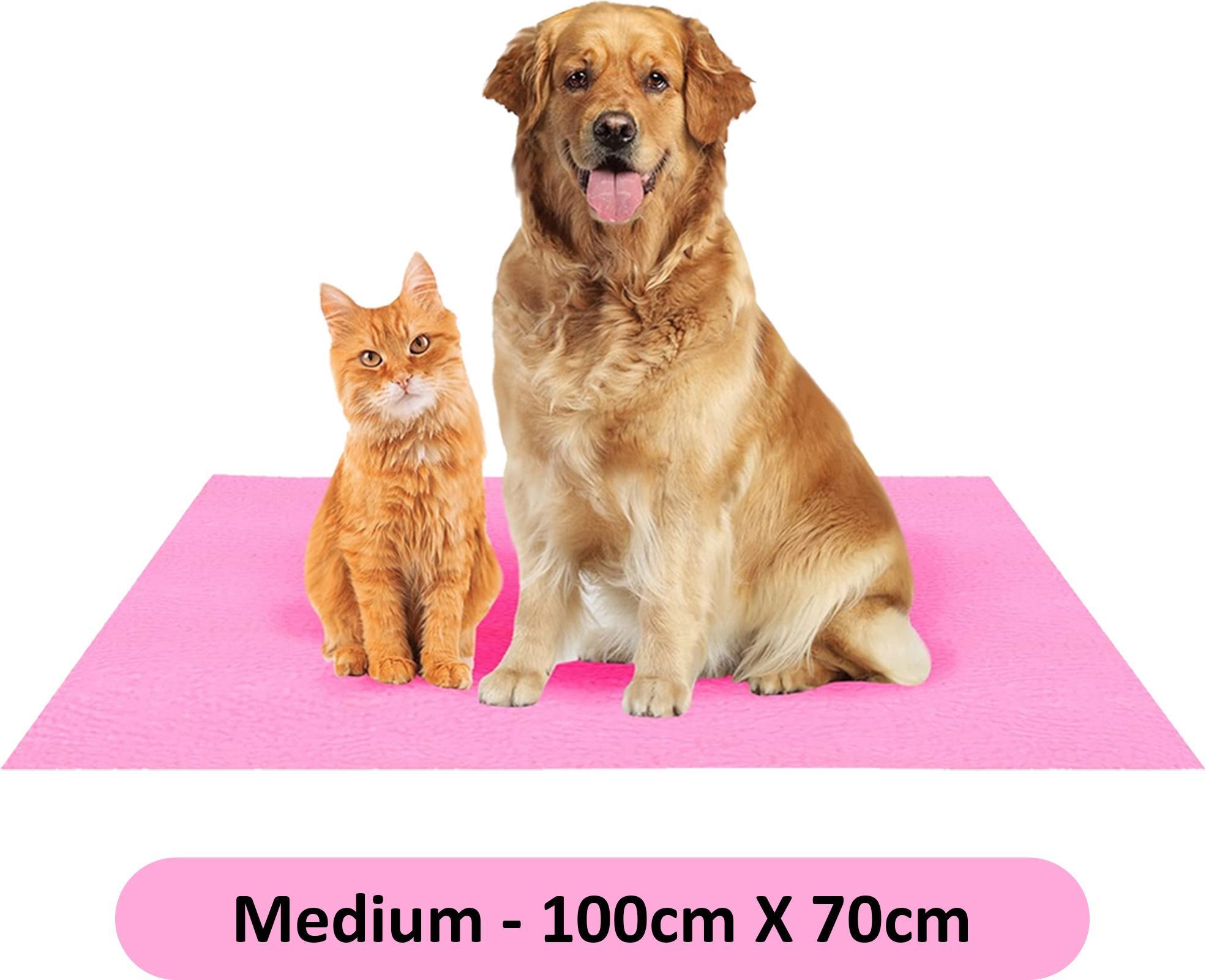 Reusable Washable Pee Pads-Puppies Washable Dog/Cat Diapers Pink Dog, Cat, Rabbit, Hamster Pet Mat-image-8