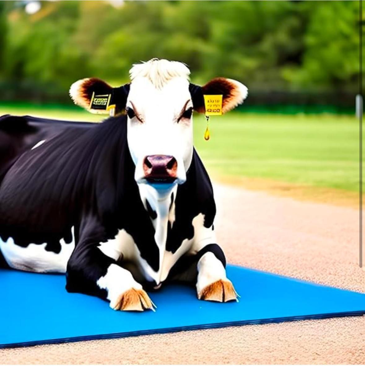 COW MAT-Waterproof Rubber(Mat 8*5 Feet)BPA Free For Horse-K Cow, Dog, Hamster, Guinea Pig, Miniature Pig Pet Mat-image-33