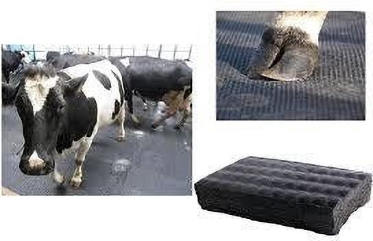 ursus Waterproof Black Cow Mat Easy Clean Raised Edges Cow, Dog, Guinea Pig, Hamster, Miniature Pig Pet Mat-picture-10