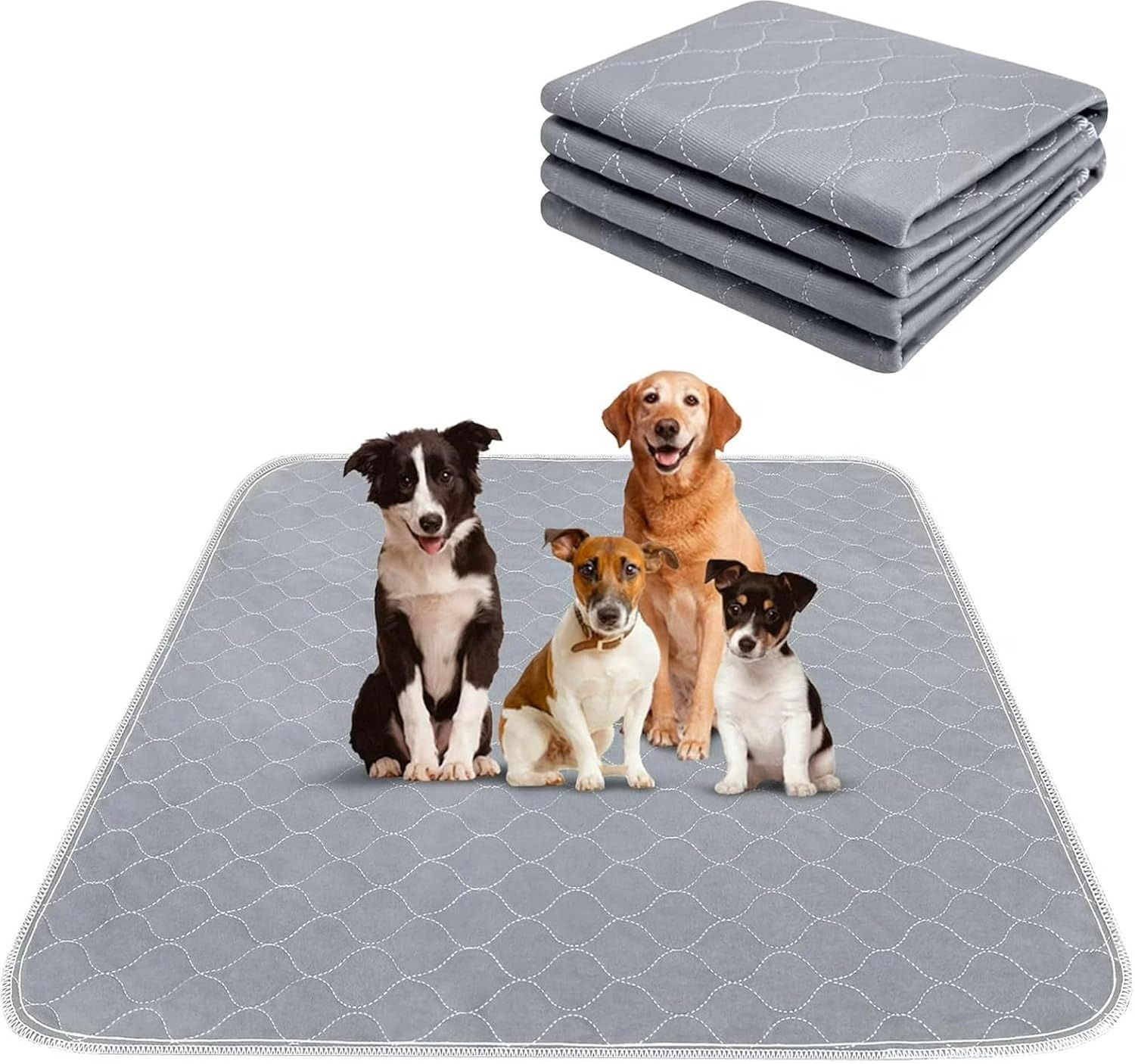 Reusable Washable Waterproof Dog Training Pee Pad with Non Slip Base Cat, Dog, Rabbit, Tortoise Pet Mat-image-45