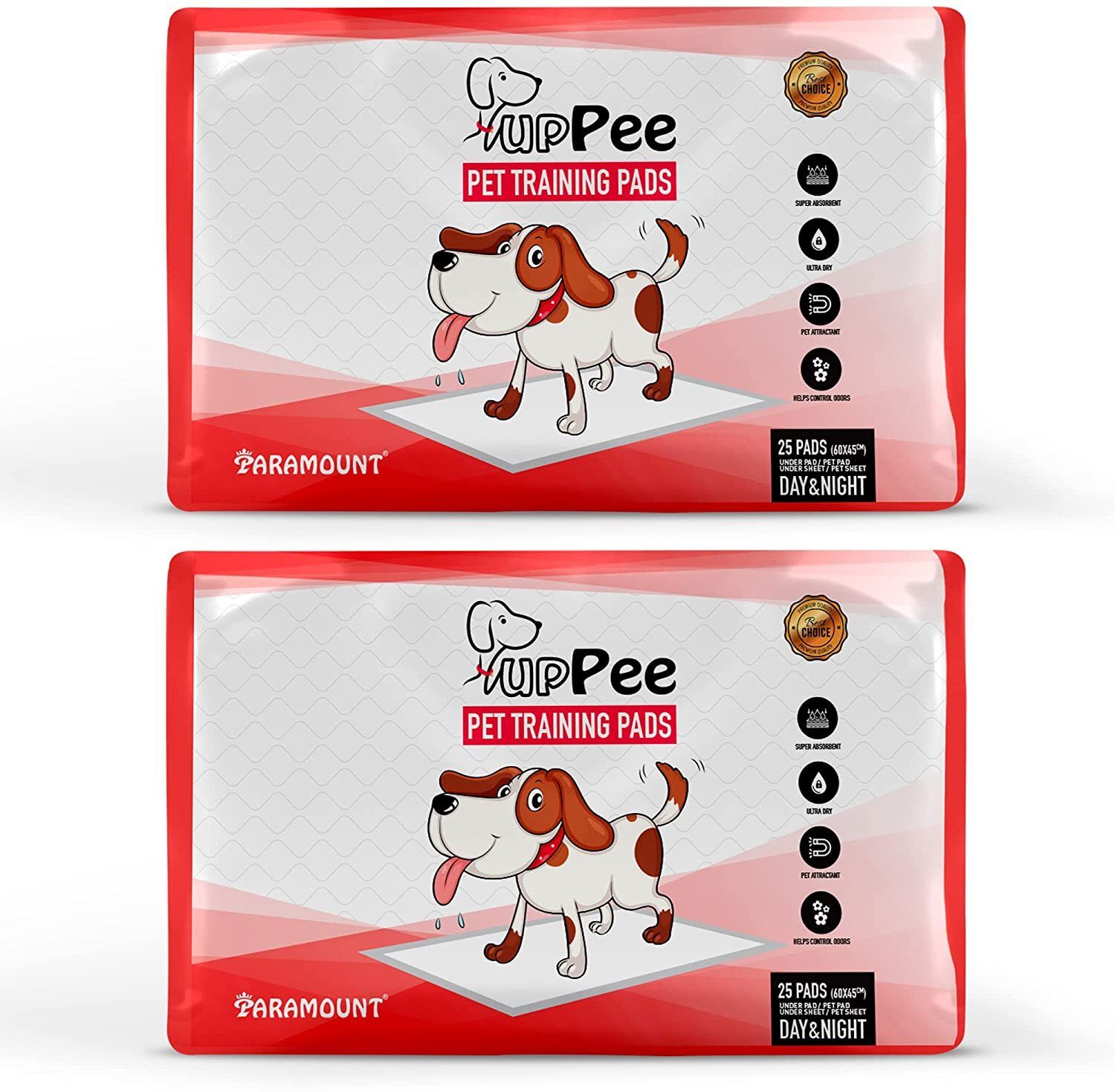 Pet Training Pads For Dogs, Cats, Super Absorbent Urine Mats M - (PACK OF 2) Rabbit, Tortoise Pet Mat-image-0