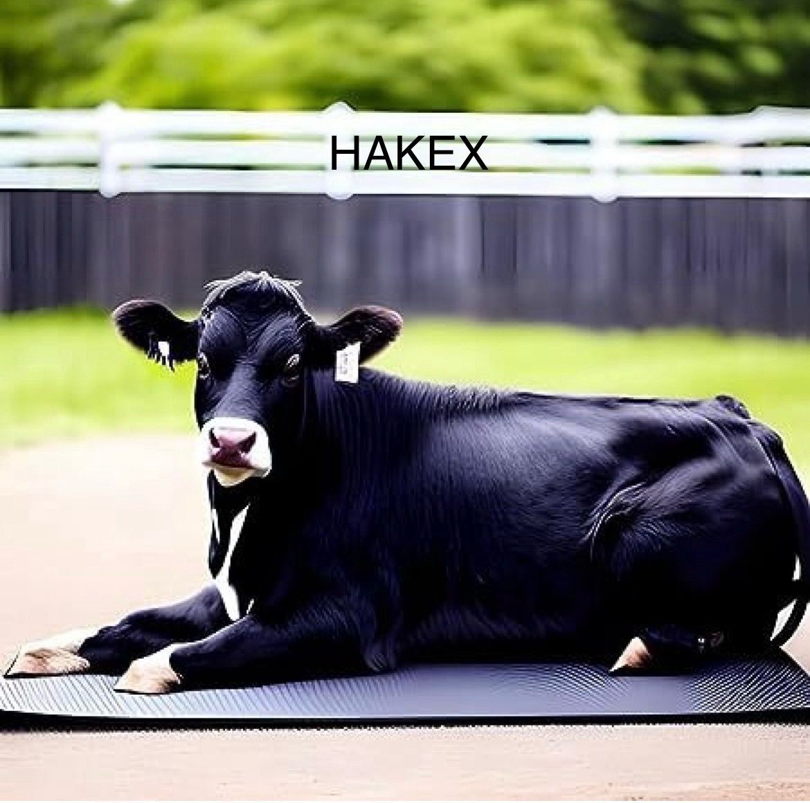 hakex A99Black Cow Mat For all animals, BPA Free, Easy Clean And Waterproof Size 8*5 | Cow, Hamster Pet Mat-picture-15