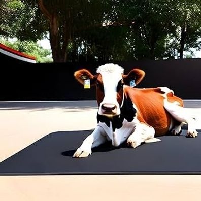 jindal king Waterproof Black Premium Quality With Raised Edges Mat For Cow Cow, Dog, Hamster, Guinea Pig, Miniature Pig Pet Mat-picture-46