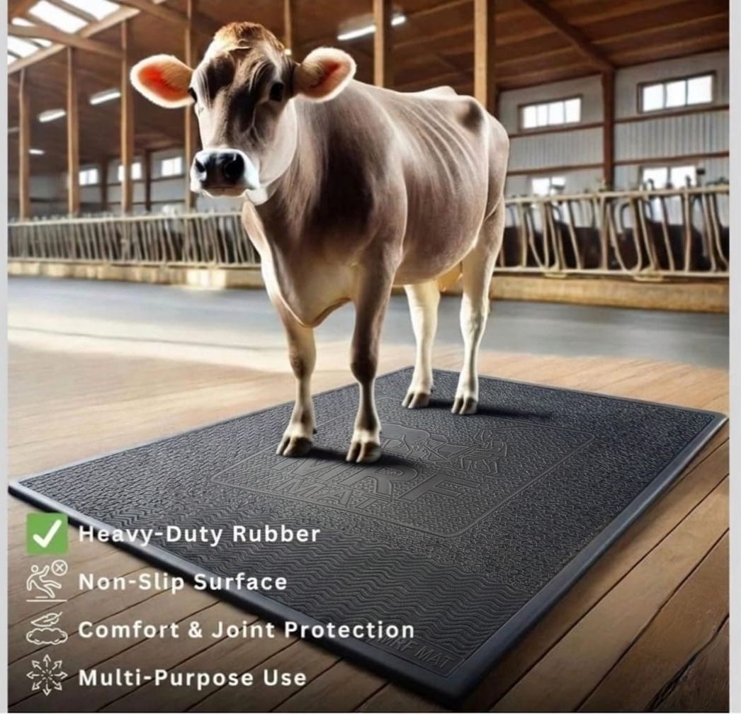 mrfmat BovineShield 25X | Heavy Duty 8×5 Feet Cow Mat (25mm)" Cat, Hamster Pet Mat-picture-19