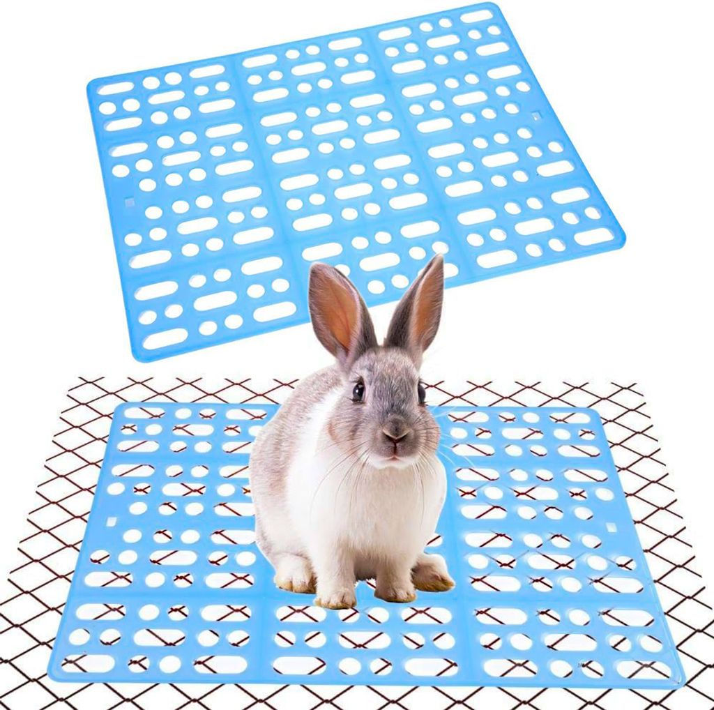 Rabbit Cage Mat Hollow Mat for Rabbit Cage 9.8 by 13.5 inches, Small Rabbit Pet Mat-image-3
