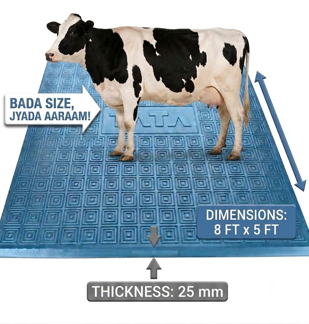 paonfit TATA MAT FOR ALL ANIMALS,WATERPROOF, ANTISLIP SURFACE,HEAVY THIKNESS 25MM Cow, Hamster Pet Mat-picture-33