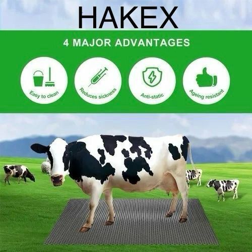 hakex A92Black Cow Mat For all animals, BPA Free, Easy Clean And Waterproof Size 8*5 | Cow, Hamster Pet Mat-picture-21