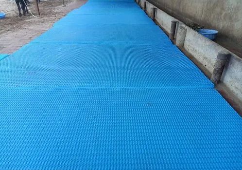 Blue MAT Heavy Duty| Feeding Mat, BPA Free, Easy Clean, Dishwasher Safe Cow, Dog, Guinea Pig, Hamster, Miniature Pig Pet Mat