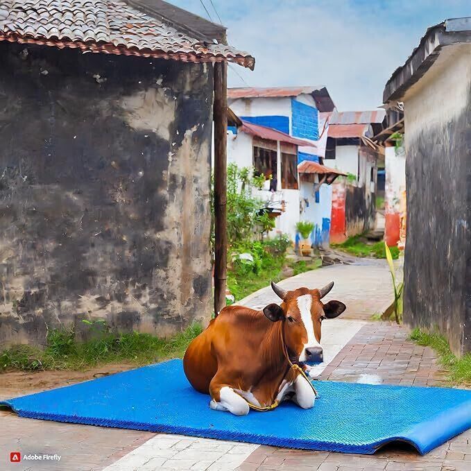 lcarno Long Lasting Cow Mat, use for Buffalo Bull and Horses 12 mm Cow, Dog, Hamster, Guinea Pig, Miniature Pig Pet Mat-picture-2