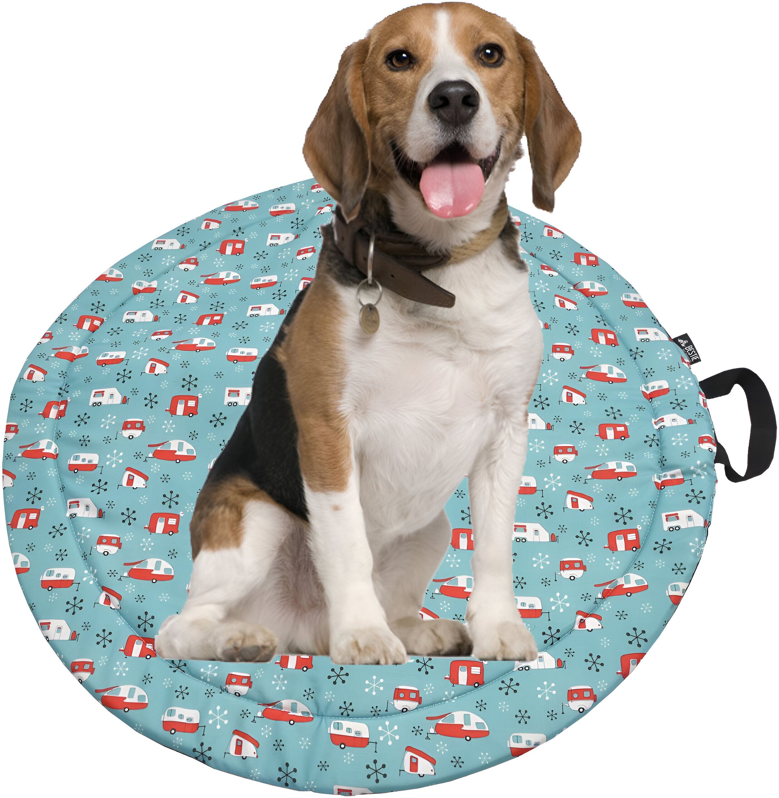 bestie Orthopedic Large Dog-Cat Mat, Washable, Non-skid, Round 36 Inches Dog, Cat, Rabbit, Hamster, Guinea Pig Pet Mat-picture-16