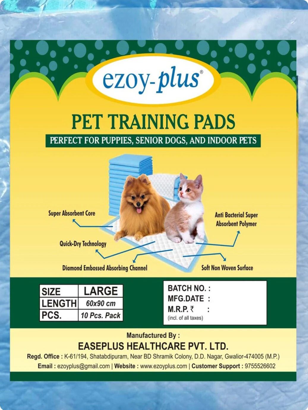 Soft Pups Pee pad & Pets Dog Training Pads/ Potty Pads Large size (60*90cm ) Dog, Cat, Rabbit Pet Mat-image-19