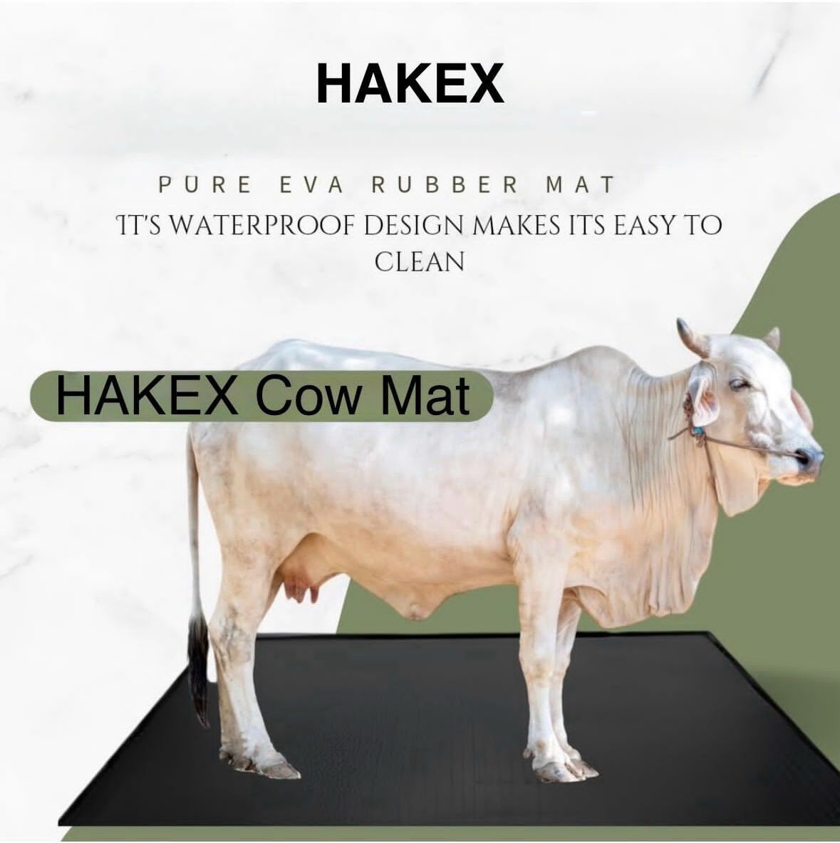 hakex A12Black Cow Mat For all animals, BPA Free, Easy Clean And Waterproof Size 8*5 | Cow, Hamster Pet Mat-picture-11