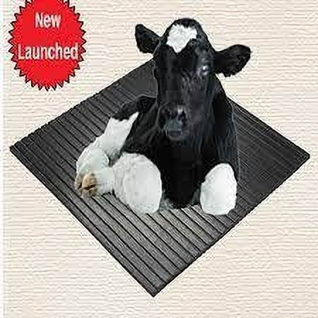 cowmat Cow Mat | Color-Black | 6(ft) x 4 (ft) x 17(mm) 4XL Pet Bed (black) Cow, Dog, Hamster, Guinea Pig, Miniature Pig Pet Mat-image-29