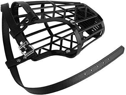 petjoy Square Adjustable Strap Muzzle - Ensure Pet Safety & Comfort, Prevent Biting Small Strips Dog Muzzle-picture-2