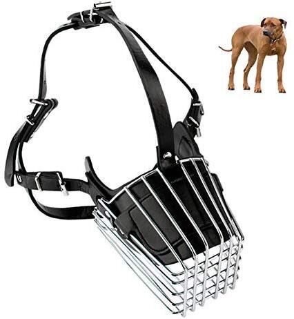 dogpaws Adjustable Dog Steel Muzzle – Medium Size Medium Other Dog Muzzle-picture-26