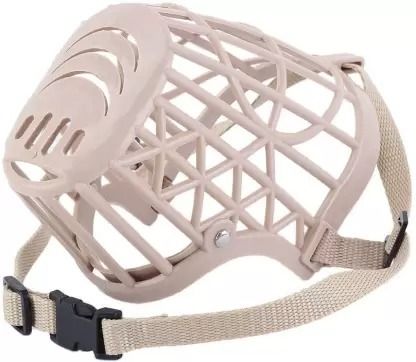 Soft Mesh Covered, Adjustable Straps, Anti-Biting, Mouth Cover Medium Strips Dog Muzzle-image-9