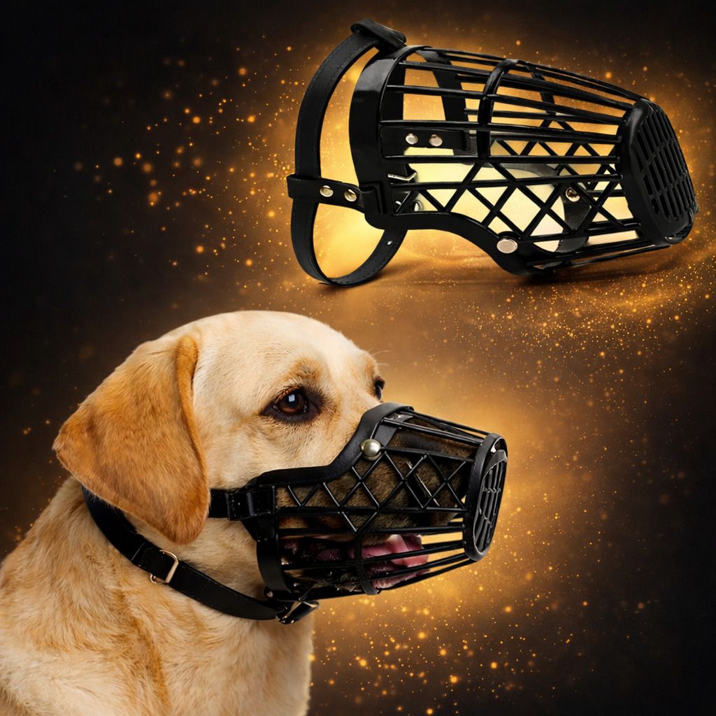 akennterprises 4NO Dog Adjustable Muzzle | Mouth Cover for Dogs/Puppy (Black) Medium Other Dog Muzzle-picture-28