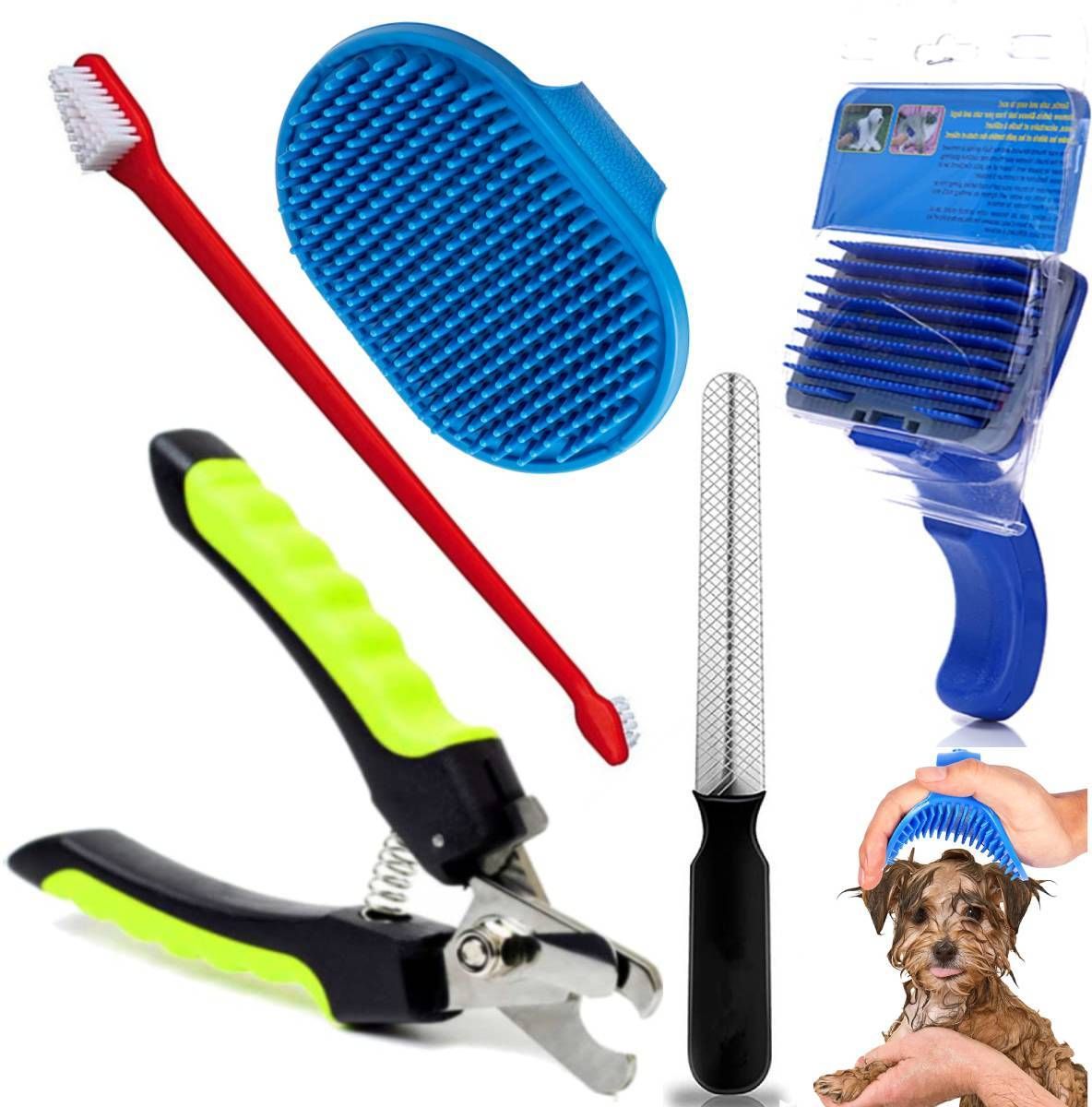ghs empire Dog Grooming Kit for Puppies, Dogs & Cats (Combo 5) Best Quality Pet Bathing Kit Scissor Nail Clipper-picture-36