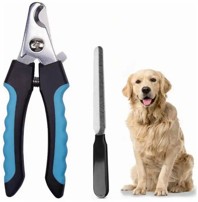 Dog Nail Cutter - Dog Nail Cutter Set - Adult Dog Nail Cutter- Nail Cutter Combo Scissor Nail Clipper