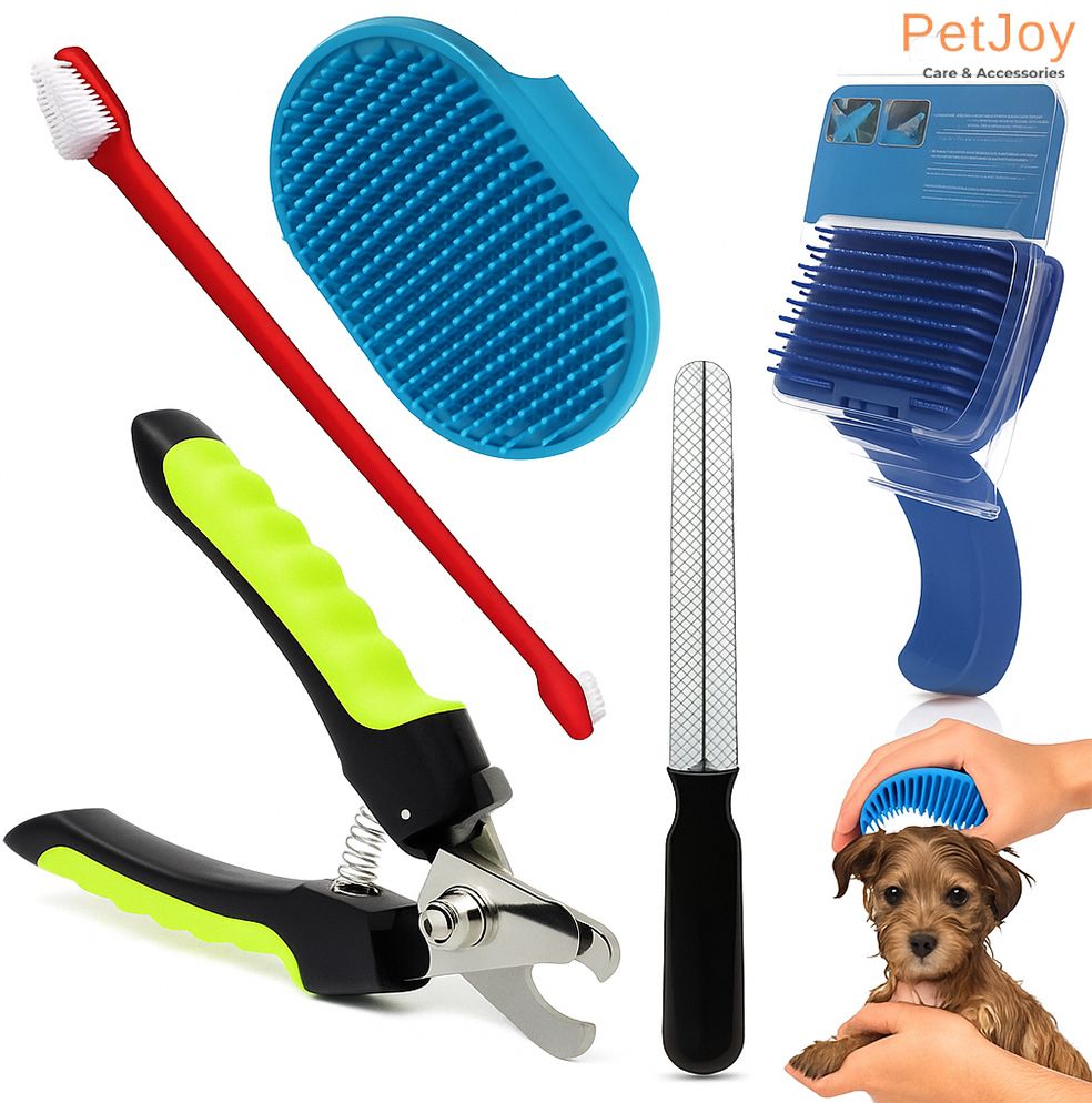 petjoy Dog Grooming Kit for Puppies, Dogs & Cats (Combo 5) Scissor Nail Clipper-picture-5