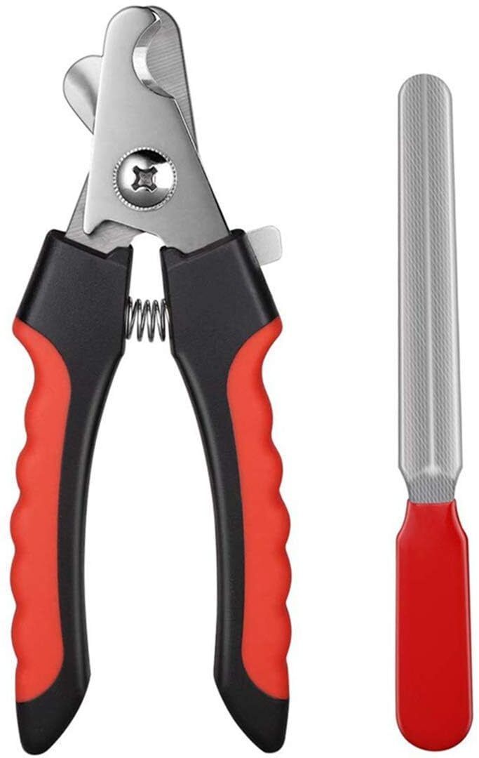 Durable Large Size Dog/Cat Nail Cutter with Nail Filer Scissor Nail Clipper-image-20