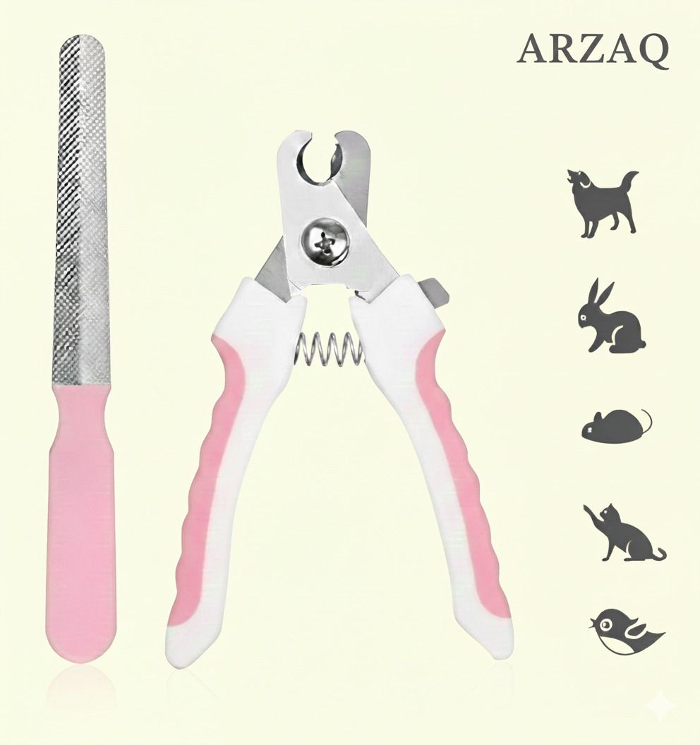 Pet Stainless Steel Pet Nail Cutter Clipper with Grinder Trimmer Grinder Nail Clipper-image-11