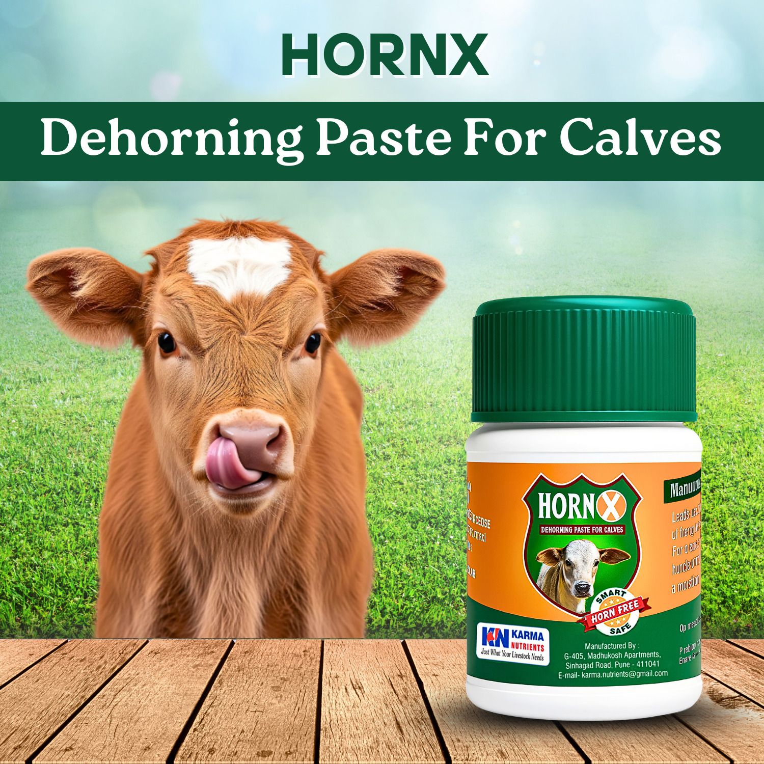 hornx Calf Dehorning Paste 120g (100g+20g Free) | Stops Horn Growth of Calves | Pet Nursing Kit-picture-30
