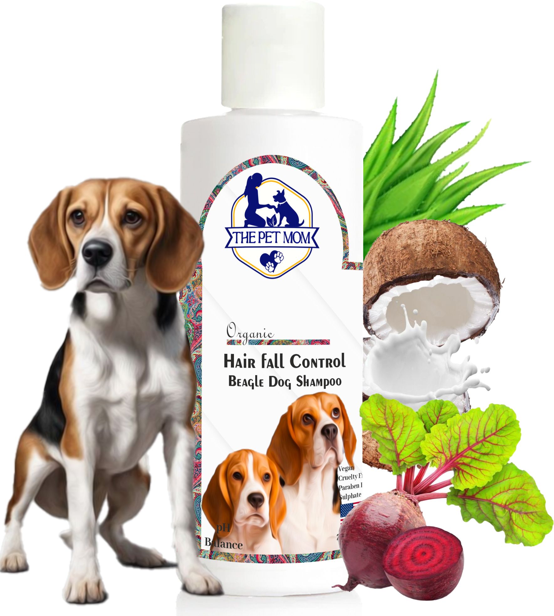 the pet mom Beagle Dog Shampoo Hair Fall Control – Dog Hair Shed Control, Strengthening Coat Conditioning Fresh, Reduces Hair Fall, Cleans & Conditions, De-Shedding Cleanser All Dog Breed, Dog Shampoo-picture-24
