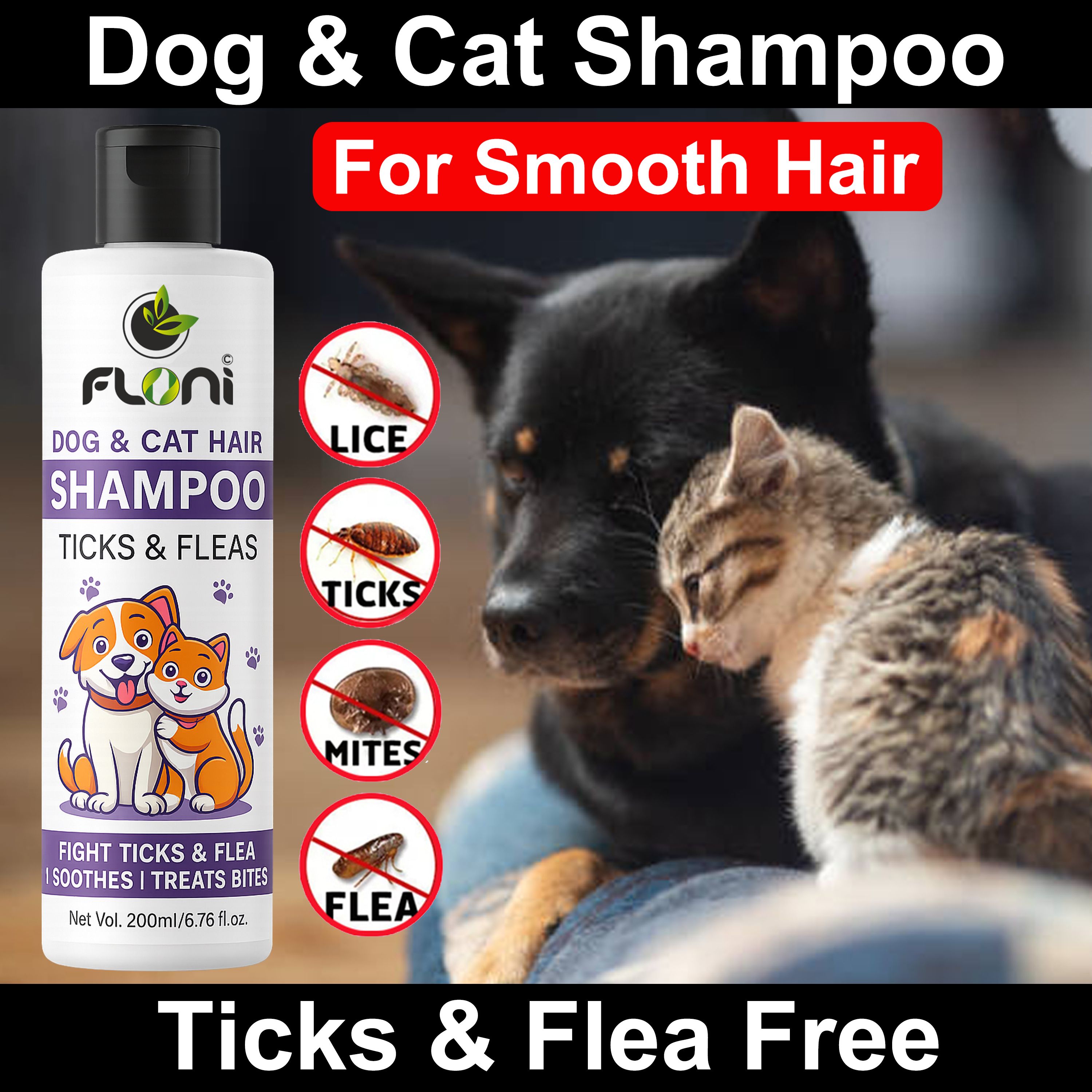 Natural Dog Shampoo Under 300 – Hair Growth, Whitening & Skin Care Hypoallergenic, Anti-dandruff, Anti-Bacterial, Flea and Tick Fragrance Free Dog, Cat, Horse, Rabbit Shampoo-image-6
