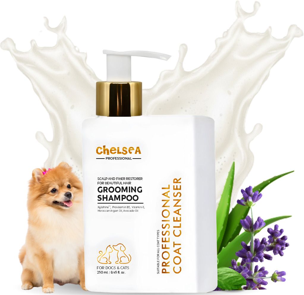 Dog Shampoo For Pomeranian Dog Professional Coat Cleanser | Healthy Skin Coat Conditioning, Whitening and Color Enhancing Pet Friendly Aromatic Fragrance Dog Shampoo-image-14