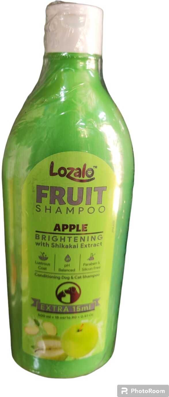 fruit shampoo green apple 500ml+15ml free Conditioning green apple Dog Shampoo-image-24