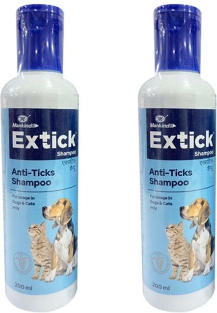 extick Anti-Ticks Shampoo Flea and Tick, Anti-Bacterial, Anti-dandruff Aloe Dog, Cat Shampoo-picture-27