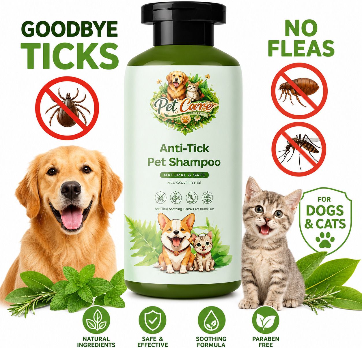 Neem & Aloe Vera Dog Shampoo - 300ml | Sulfate & Paraben Free Whitening and Color Enhancing, Conditioning, Allergy Relief neem, Aloevera Dog, Cat, Horse Shampoo-image-38