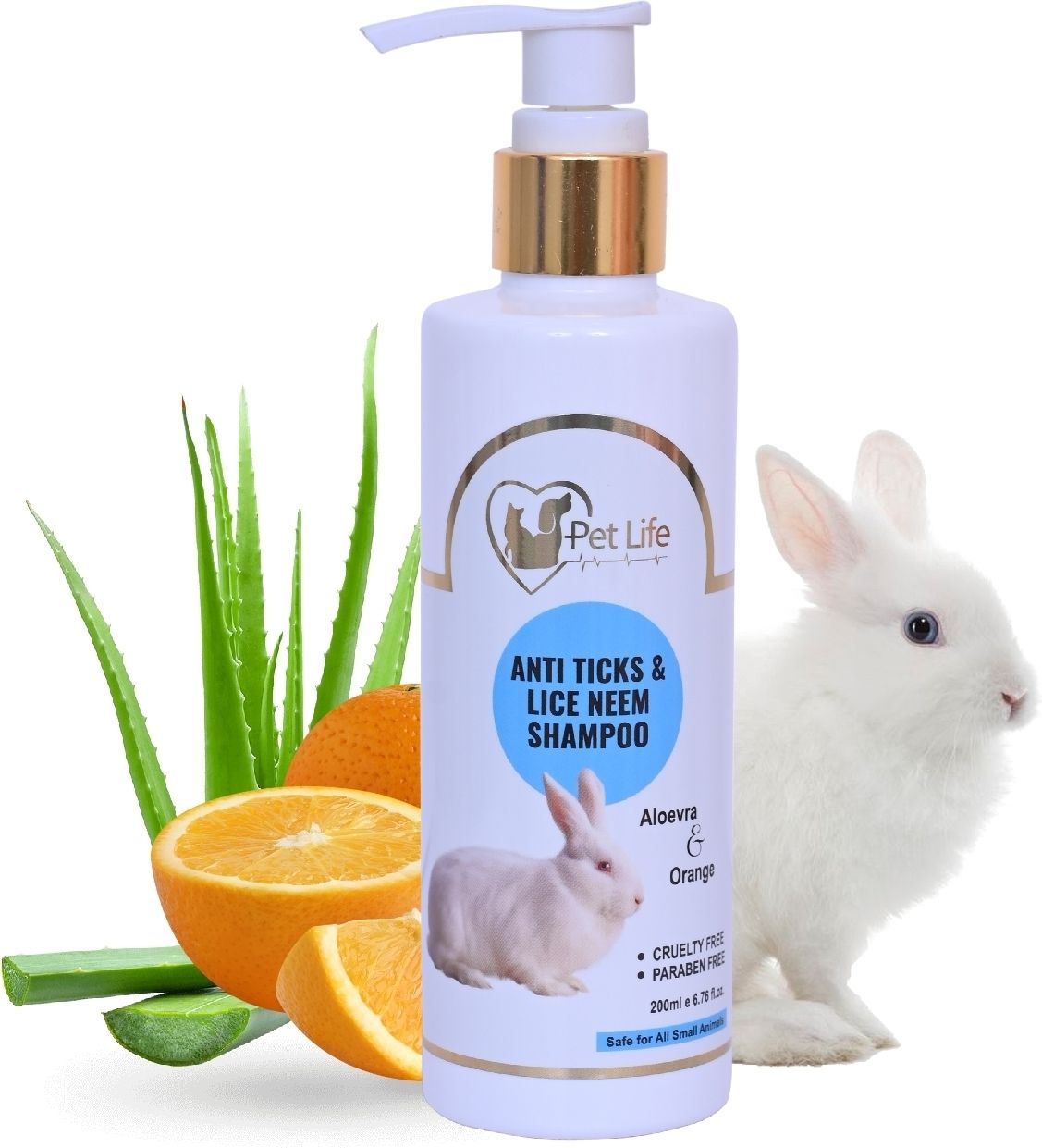 pet life Anti Ticks Shampoo For Small Pet, Rabbit, Rat Help In Ticks, Fleas, Lice & Mites Flea and Tick, Anti-itching, Conditioning, Anti-microbial Fresh Fragrance, Natural Actives, All Small Pet Breed Rabbit, Mouse, Hamster, Guinea Pig Shampoo-picture-25