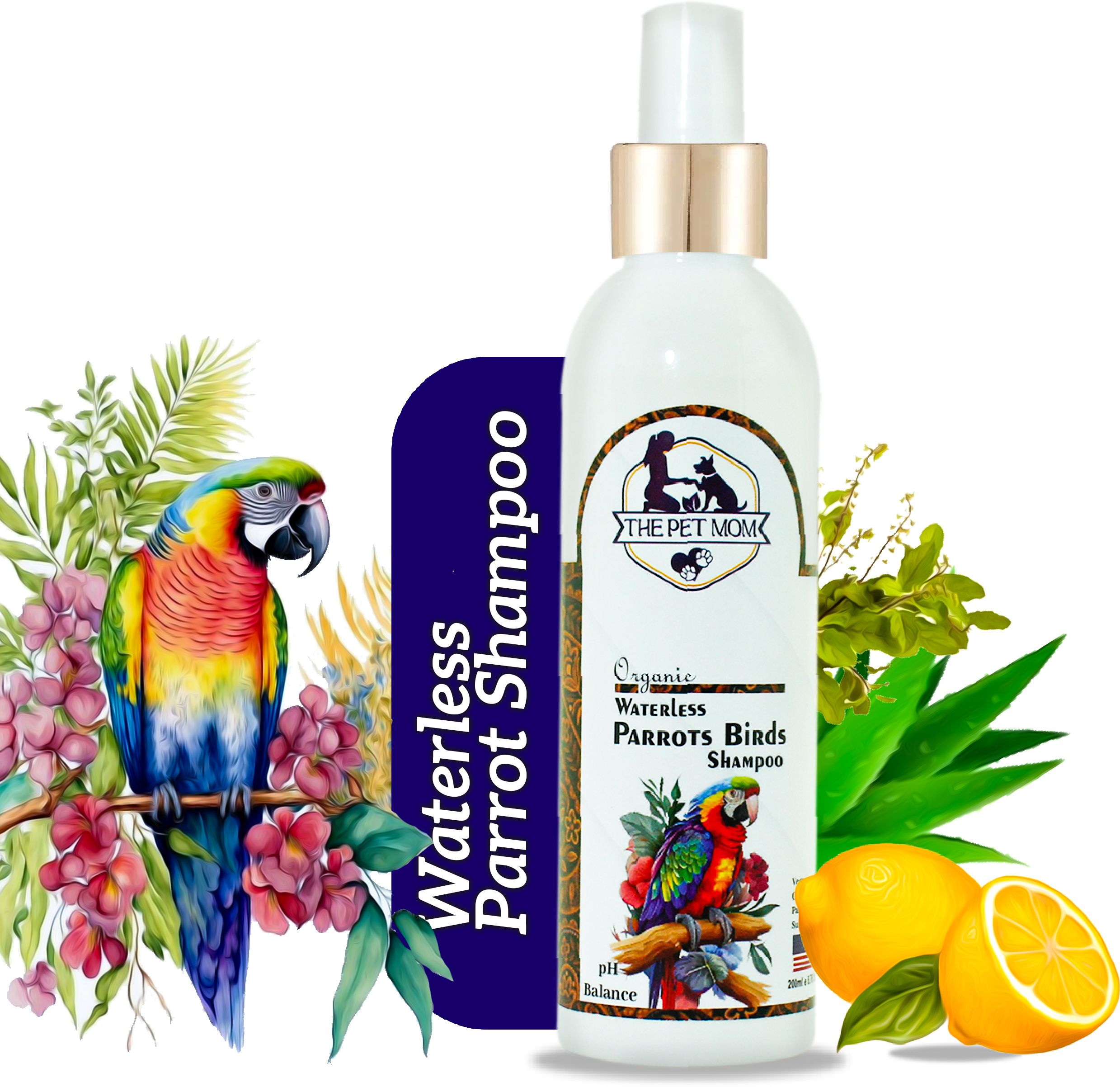 Waterless Dry Bath Parrots Bird Shampoo Spray For Cleanse, Soft & Smooth Coat Conditioning, Anti-fungal Fresh Fragrance, Easy To Use Parrot Shampoo Spray For All Parrot Breed Bird Shampoo-image-18