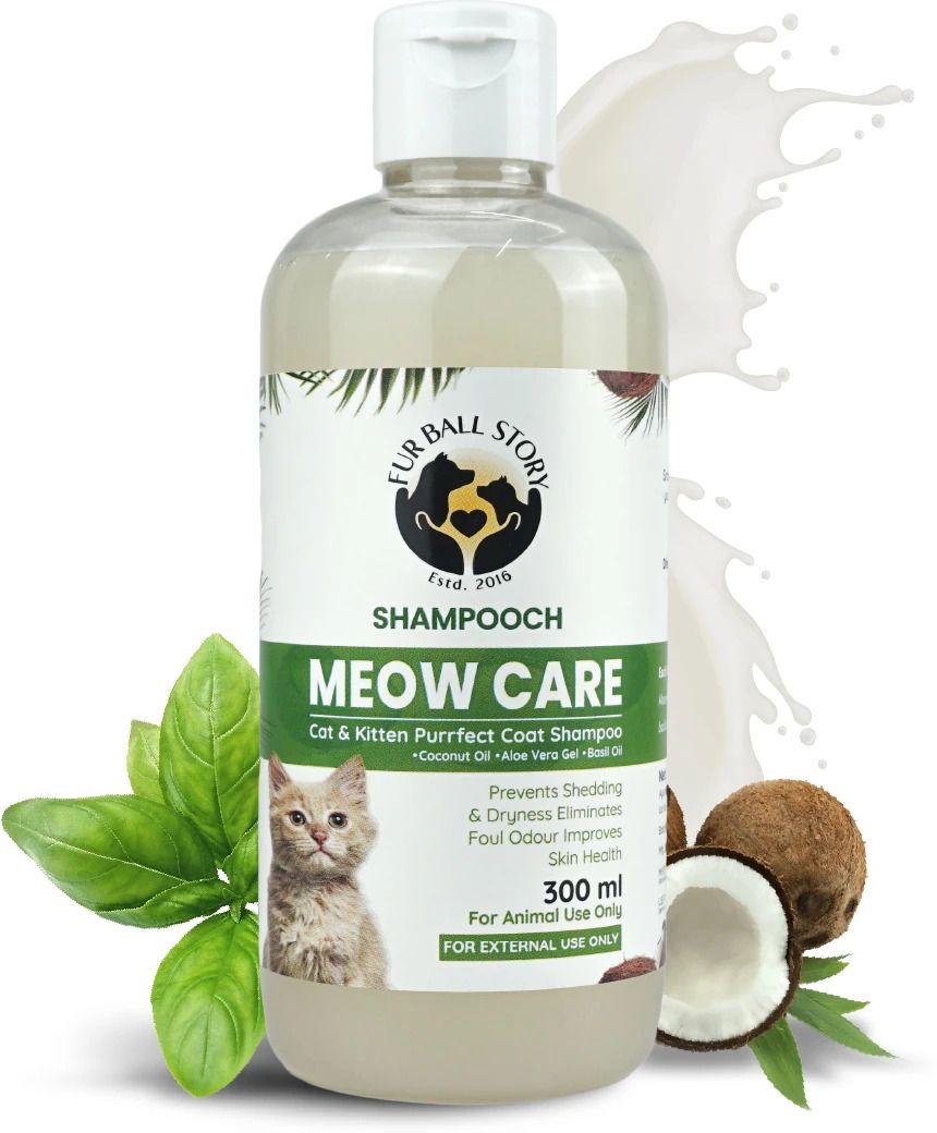 Meow Care - Cat Shampoo | Sulphate & Paraben Free | Soft, Silky & Smooth Coat | Anti-itching, Allergy Relief, Anti-dandruff, Anti-fungal, Anti-microbial, Anti-Bacterial Mild Cat Shampoo-image-24