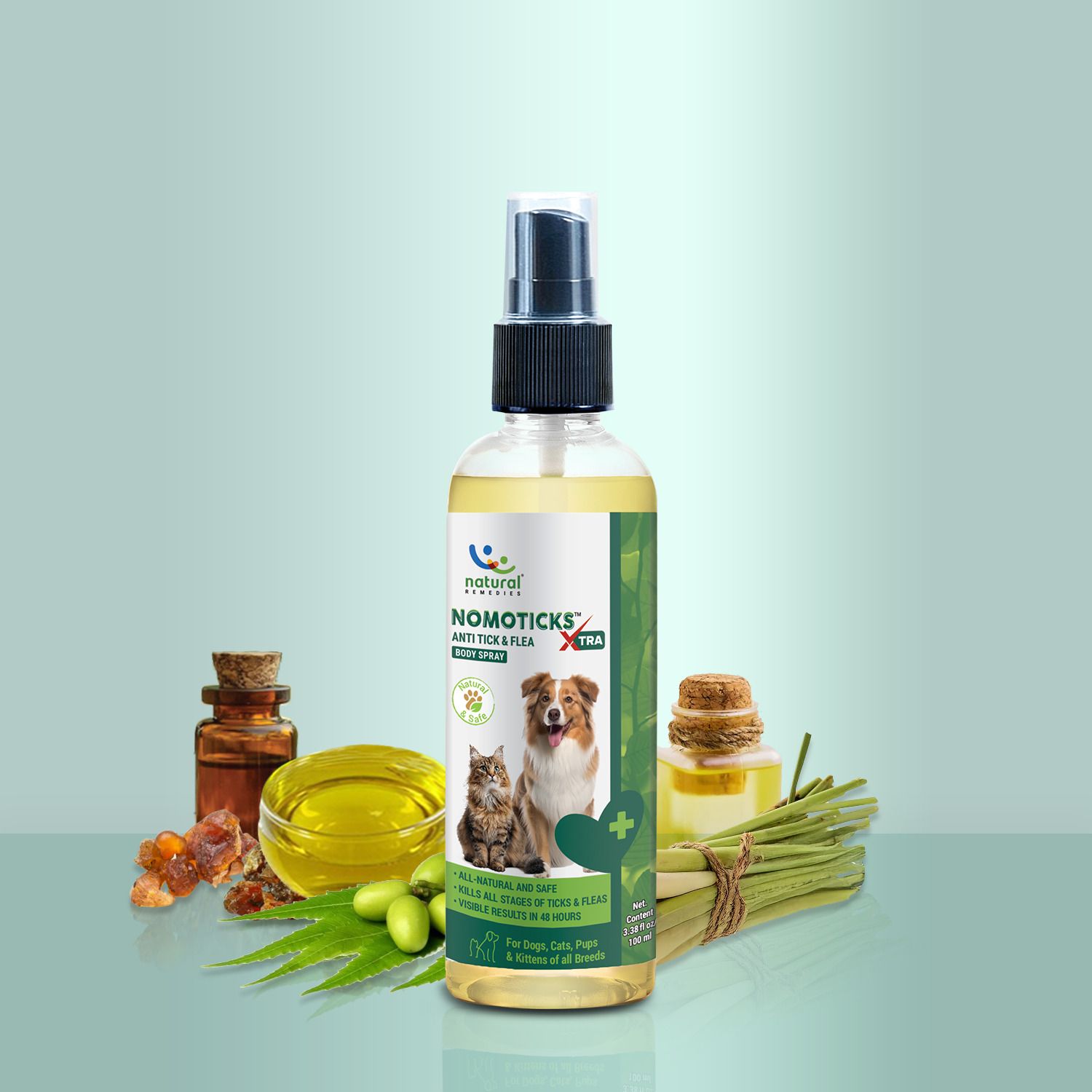 natural remedies Nomoticks Xtra Body Spray Flea and Tick Fresh Dog Shampoo-picture-28