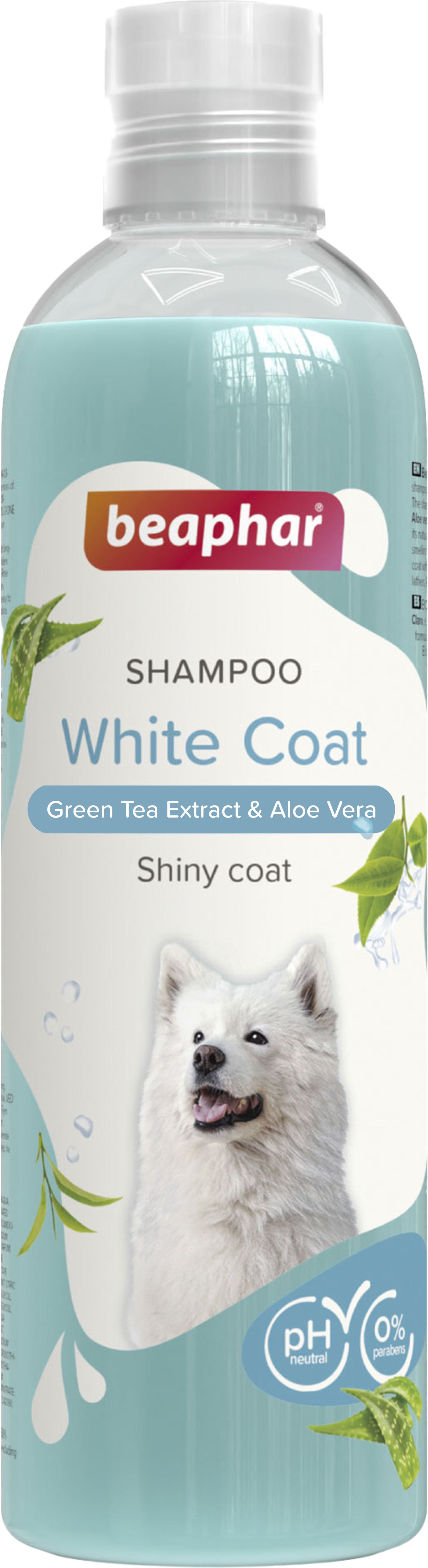 White Coat Dog Shampoo with Tea Tree Extract & Aloe Vera, pH Balanced Conditioning, Anti-dandruff, Anti-fungal, Whitening and Color Enhancing Natural Dog Shampoo-image-47