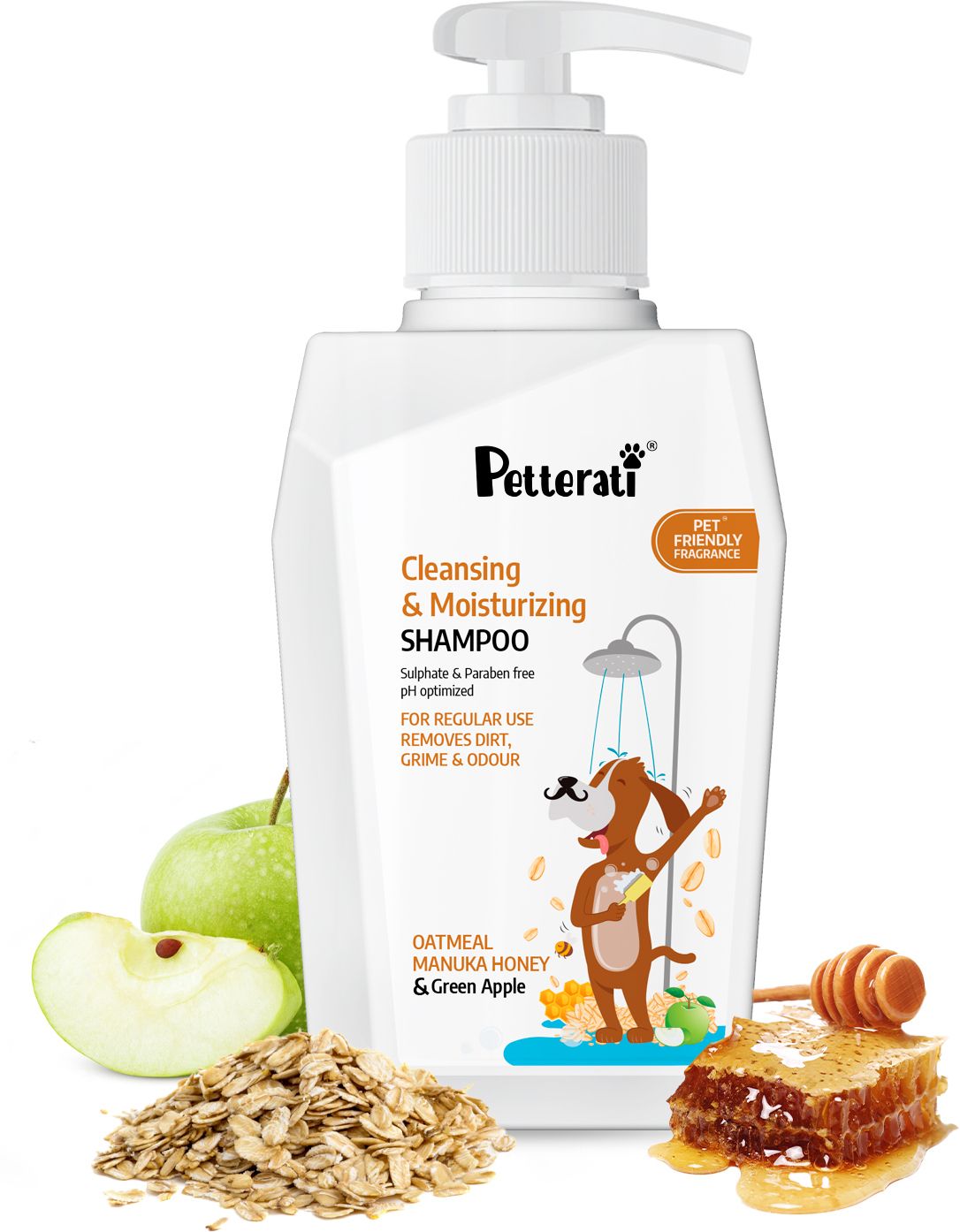 Dog Shampoo for Clean & Moisturized Dog Fur For All Breeds | Conditioning Oatmeal, Manuka Honey & Green Apple Dog Shampoo-image-34